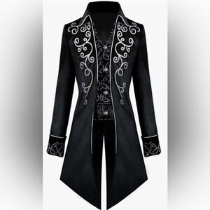 Men’s Medieval Steampunkk Tailcoat Jacket, M, NWT